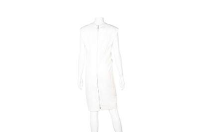 Lot 498 - Escada Sport White Zip Back Dress - Size 36
