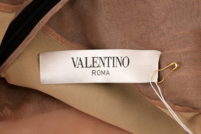 Lot 555 - Valentino Black Lace Overlay Dress - Size 40