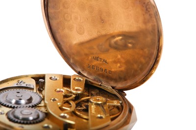 Lot 81 - OPEN-FACE POCKET WATCH.