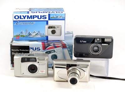 Lot 337 - Group of Three Compact Film Cameras.