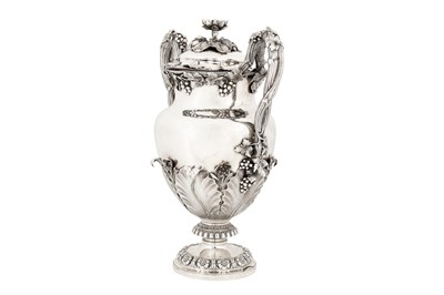 Lot 75 - Indian colonial interest – A fine William IV sterling silver twin handled cup and cover, London 1830 by messrs Barnard