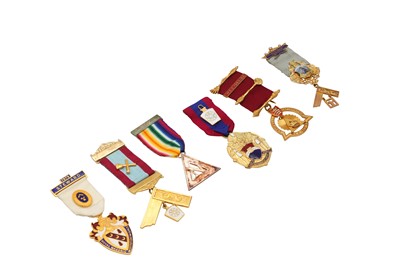 Lot 29 - A GROUP OF MASONIC MEDALS AND OTHER MASONIC JEWELS