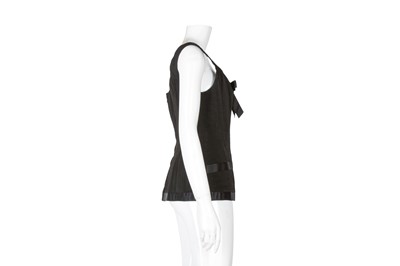 Lot 569 - Chanel Black Longline Corset Top - Size 40