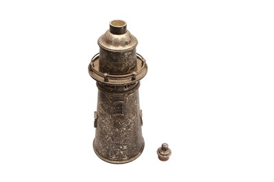 Lot 103 - A SILVER-PLATED COCKTAIL SHAKER