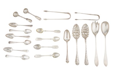 Lot 91 - A mixed group of interesting sterling silver flatware