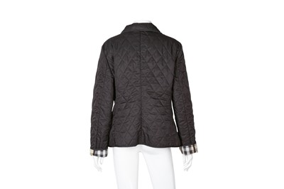 Lot 564 - Burberry Black Quilted Field Jacket - Size L