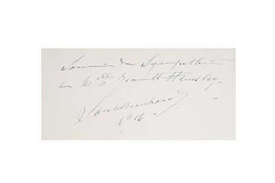 Lot 22 - Autograph Album.- Incl. Sarah Bernhardt