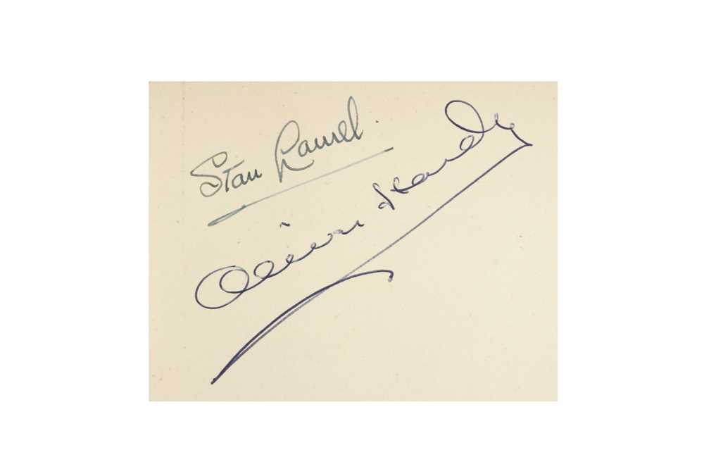 Lot 23 - Autograph Album.- Incl. Stan Laurel & Oliver Hardy