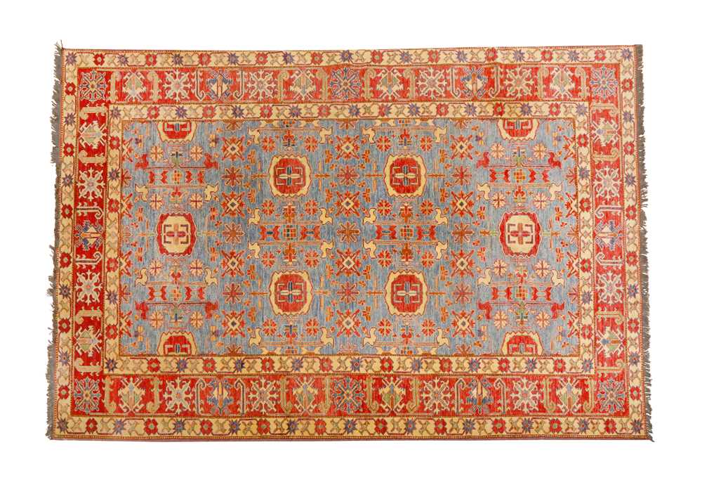 Lot 405 - A FINE UZBEKISTAN CARPET