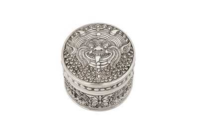 Lot 132 - Two mid-20th century Cambodian silver boxes, circa 1950