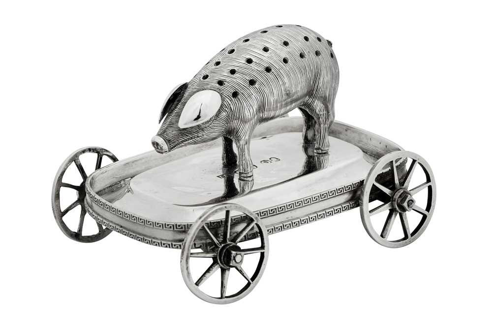 Lot 61 - A rare George III sterling silver toothpick holder, London 1809 by Joseph Smith II (reg. 18th Aug 1808)