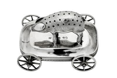 Lot 61 - A rare George III sterling silver toothpick holder, London 1809 by Joseph Smith II (reg. 18th Aug 1808)