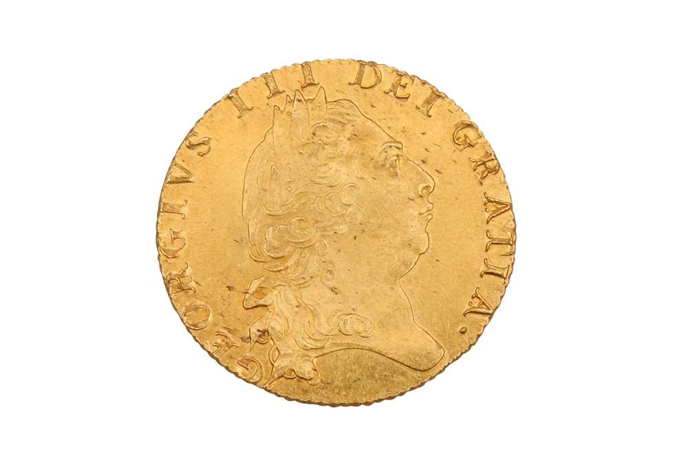 Lot 97 - A GEORGIAN SPADE GUINEA GOLD COIN