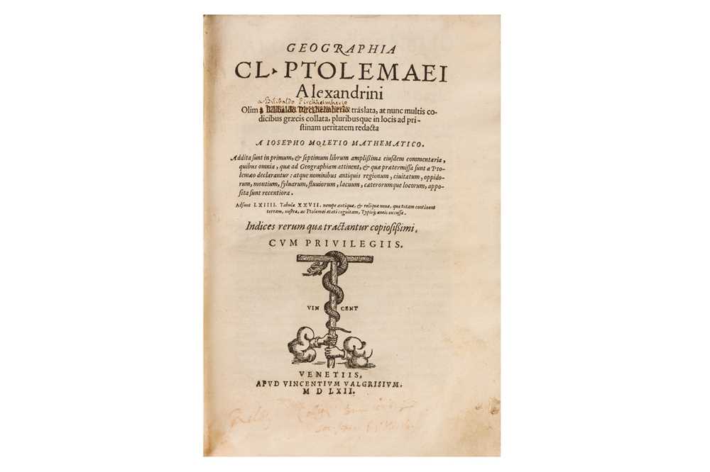 Lot 34 - Geographia Cl. Ptolemaei Alexandrini. Venice, 1562