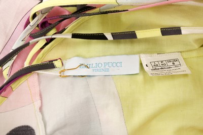 Lot 64 - Emilio Pucci Pink Print Halter Neck Sundress - Size 40