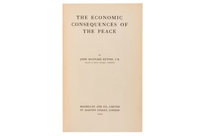 Lot 109 - Keynes. The Economic Consequences of the Peace, first ed. 1919 & another (2)