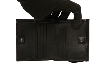 Lot 624 - Christian Dior Black Saddle Wallet
