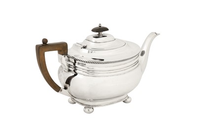 Lot 314 - A Victorian sterling silver four-piece tea and coffee service, Sheffield 1900 by George Howson