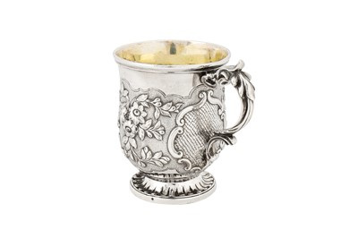 Lot 327 - An early Victorian sterling silver christening mug, London 1838 by James Charles Edington
