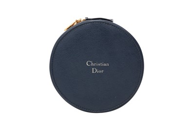 Lot 124 - Christian Dior Blue Round Cosmetic Case
