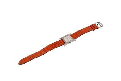Lot 13 - λ Hermes Heure H Stainless Steel Watch Small