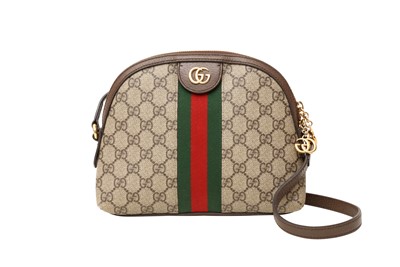 Lot 251 - Gucci Beige Ophidia GG Supreme Crossbody Bag