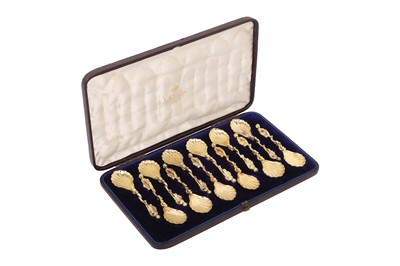 Lot 102 - 19TH CENTURY SILVER SALT SPOONS