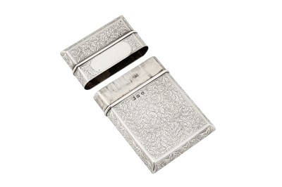 Lot 81 - A mid-19th century Indian colonial silver cigar or cigarillo case, Calcutta circa 1840 by Pittar and Co (active 1825-48)