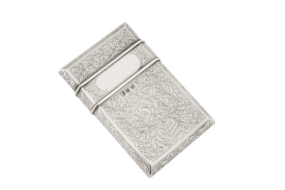 Lot 81 - A mid-19th century Indian colonial silver cigar or cigarillo case, Calcutta circa 1840 by Pittar and Co (active 1825-48)