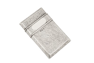 Lot 103 - A mid-19th century Indian colonial silver cigar or cigarillo case, Calcutta circa 1840 by Pittar and Co (active 1825-48)