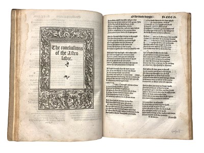 Lot 96 - Chaucer. [The Workes of Geoffray Chaucer] Extract 57pp. 1532