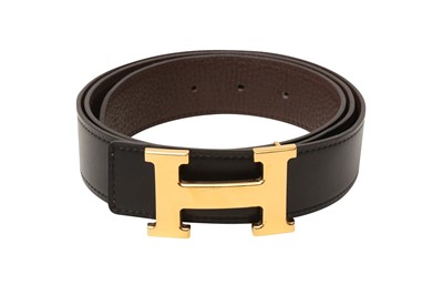 Lot 430 - Hermes Black Box Constance Belt - Size 95