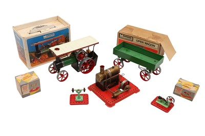 Lot 215 - A MAMOD STEAM TRACTOR AND OTHER MAMOD ITEMS