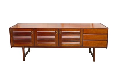 Lot 313 - AN A H MCINTOSH & CO LTD 1960S SIMULATED ROSEWOOD SIDEBOARD