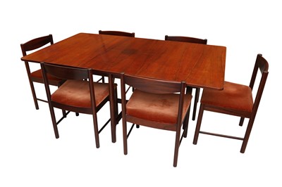 Lot 314 - AN A H MCINTOSH & CO LTD SIMULATED ROSEWOOD DINING TABLE, 1960S