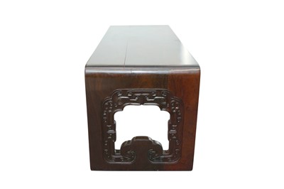 Lot 240 - A CHINESE ROSEWOOD LOW TABLE