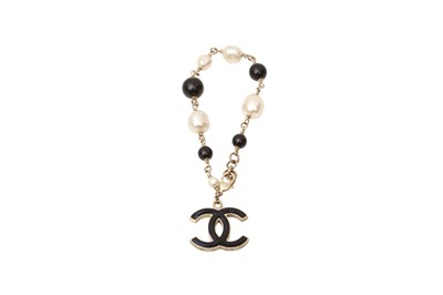 Lot 483 - Chanel Monochrome CC Charm Bracelet