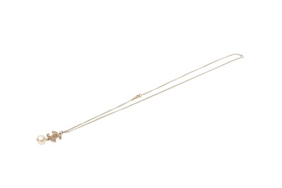 Lot 508 - Chanel Blush CC Pearl Drop Necklace