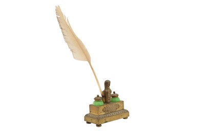 Lot 137 - A FRENCH GRAND PALAIS GRAND TOUR INKWELL