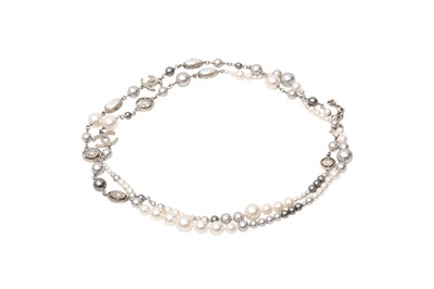 Lot 122 - Chanel Grey Pearl Sautoir Necklace