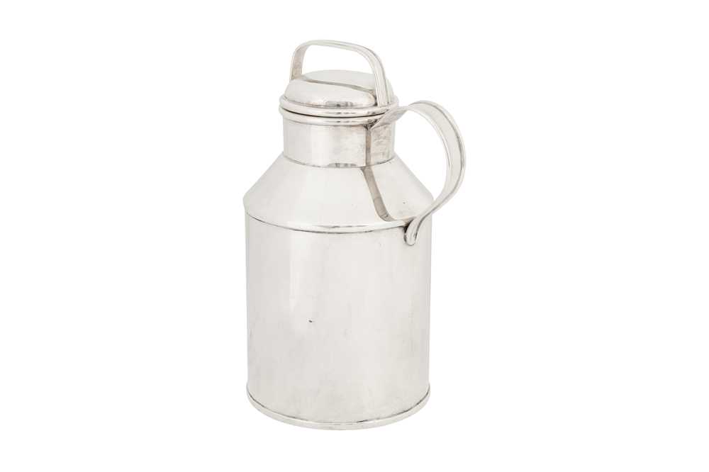 Lot 62 - An early 20th century American sterling silver novelty cocktail shaker, Boston circa 1930 by Tuttle Silversmiths, retailed by Shreve Crump and Low Co