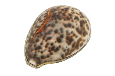 Lot 19 - A George III sterling silver gilt mounted tiger cowrie shell, London 1809 by Thomas Phipps and Edward Robinson