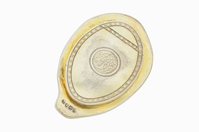 Lot 19 - A George III sterling silver gilt mounted tiger cowrie shell, London 1809 by Thomas Phipps and Edward Robinson