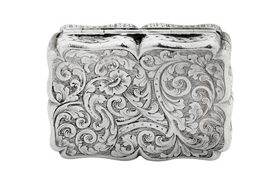 Lot 14 - An early Victorian sterling silver vinaigrette, Birmingham 1840 by Nathaniel Mills