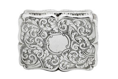 Lot 14 - An early Victorian sterling silver vinaigrette, Birmingham 1840 by Nathaniel Mills