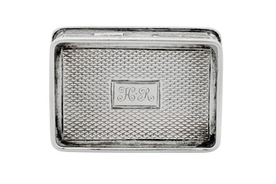Lot 11 - An early Victorian sterling silver vinaigrette, Birmingham 1839 by Taylor and Perry