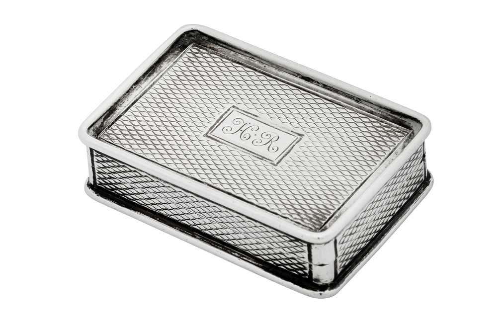 Lot 11 - An early Victorian sterling silver vinaigrette, Birmingham 1839 by Taylor and Perry