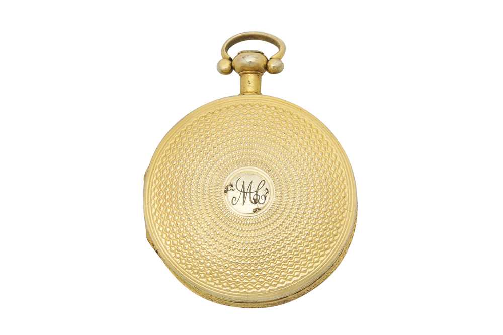 Lot 7 - A George III sterling silver gilt ‘pocket watch’ vinaigrette, London 1813 by William Ellerby