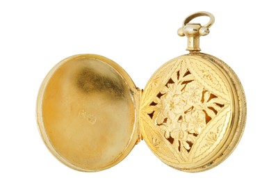 Lot 7 - A George III sterling silver gilt ‘pocket watch’ vinaigrette, London 1813 by William Ellerby