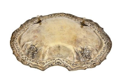 Lot 188 - A mid-18th century Portuguese silver gilt basin, Lisbon circa 1750 by L.I.E (unidentified, probably Vidal 2330)